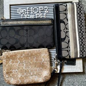 SOLD Coach wristlet bundle